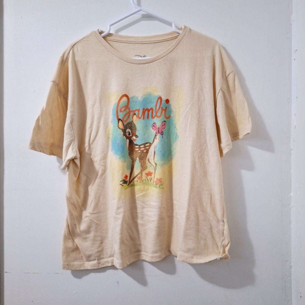 Beige Bambi Graphic T-Shirt
